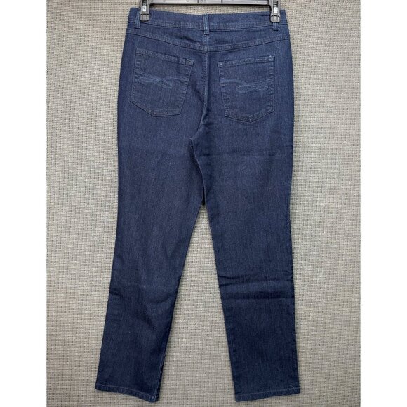 Style & Co Womens Size 10 Blue Straight-Leg Tummy Control Denim Jean Stretch - Picture 2 of 11